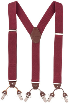 the tie hub Y- Back Suspenders for Men(Maroon)
