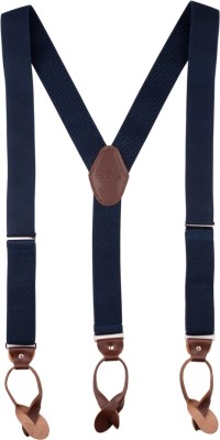 the tie hub Y- Back Suspenders for Men(Blue)