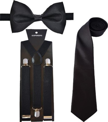 YOS TRENDZ Y- Back Suspenders for Men(Black)