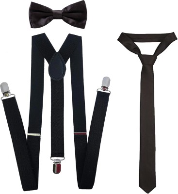 Urban Cawnpore Y- Back Suspenders for Men(Black)