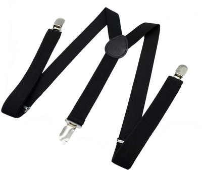 Aadikart Y- Back Suspenders for Men(Black)