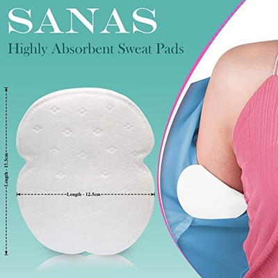 moltera Underarm Sweat Pads Breathable and Deodorizing pack of-10 Sweat Pads