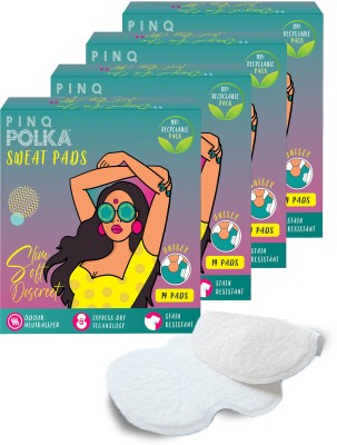 PINQ POLKA Premium Disposable Underarm Sweat Pads |Absorbs sweat and odor | Unisex Sweat Pads