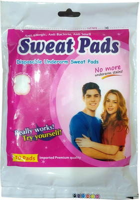 CareHut Disposable Underarm Sweat Pads for Men & Women (10 Sweat Pads) Sweat Pads