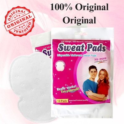dhanlakshmii 20 Underarm Sweat Pads for Men & Women Stick-On Disposable Armpit Sweat Shields Sweat Pads