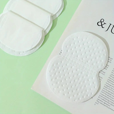 Alpyog 5 Pair Underarms Disposable Highly Absorbent Cotton Pad Anti Allergic Anti Smell Sweat Pads