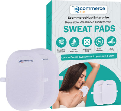 Ecommercehub Reusable Washable Underarms Sweat Pads For Men & Women, Sweat & Odor-Blocking Sweat Pads