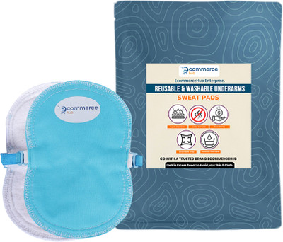 Ecommercehub Reusable Underarm Sweat Pads - Washable, Comfortable, and Anti-Sweat Protection Sweat Pads