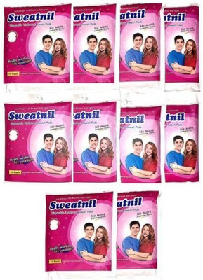 CITYCART 10 Packs of Self Stick Disposable Underarm Sweat pads Sweat Pads