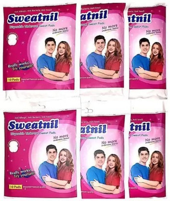 RAVARIYA Underarm Pads Disposable Highly Sweat Pads Cotton Anti Allergic PACK OF 6 Sweat Pads