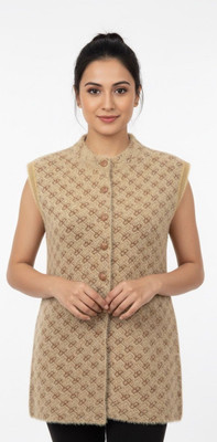 Fashionpoint Solid Round Neck Casual Women Brown, Gold Sweater