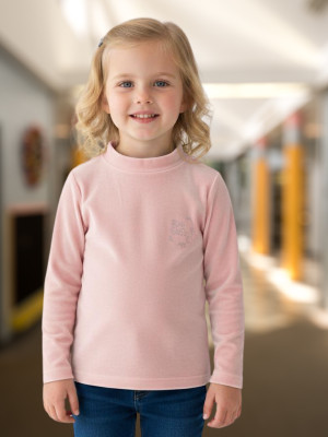 salvia Solid High Neck Casual Girls Multicolor Sweater