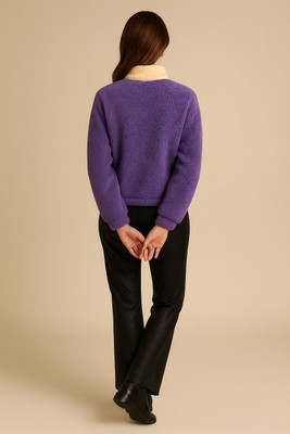 THE DRY STATE Self Design High Neck Casual Women Multicolor Sweater