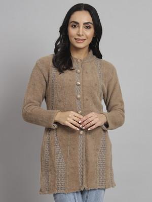 ASDF Wool Blend Embroidered Coat