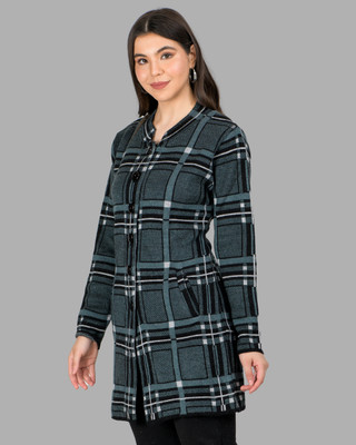 lady willington Checkered Round Neck Casual Women Multicolor Sweater