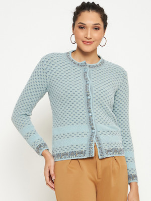 DUKE Self Design Round Neck Casual Women Multicolor Sweater