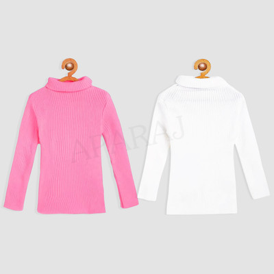 APARAJ Striped Turtle Neck Casual Baby Boys & Baby Girls Multicolor Sweater