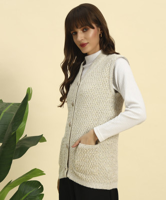 KILVESTED Self Design V Neck Casual Women Multicolor Sweater