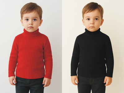 ATXP Solid High Neck Casual Baby Boys & Baby Girls Multicolor Sweater