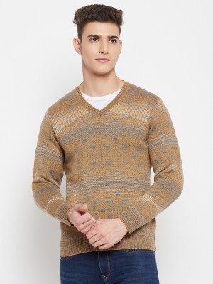 DUKE Self Design V Neck Casual Men Multicolor Sweater