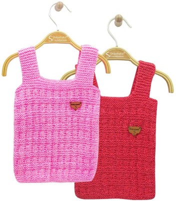 wegmans Woven Square Neck Casual Baby Boys & Baby Girls Pink, Red Sweater