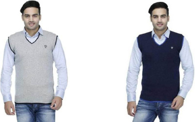 AAVYARA Solid V Neck Casual Women Multicolor Sweater