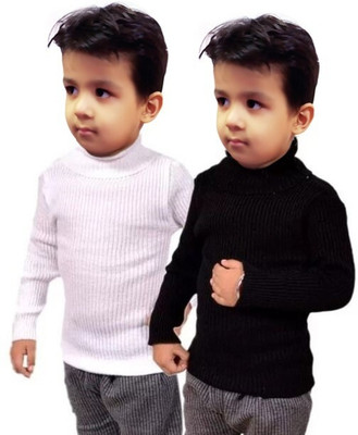 HENCY Striped High Neck Casual Baby Boys & Baby Girls Multicolor Sweater