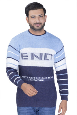 avtar Colorblock Round Neck Party Men Multicolor Sweater