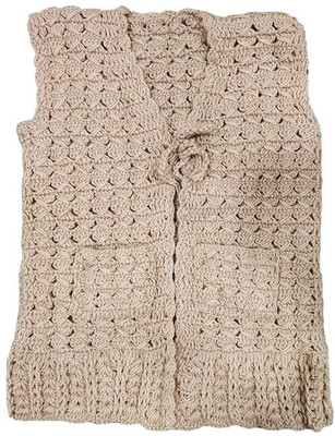 JEFFY Solid Round Neck Casual Women Beige Sweater