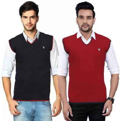 Mastani Solid V Neck Casual Men Multicolor Sweater