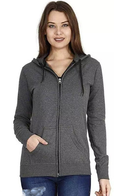 Absorbing Solid Round Neck Casual Women Grey Sweater