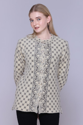 FASHIONLOOK Self Design Round Neck Casual Women Multicolor Sweater