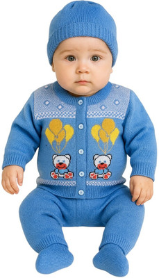 Paryag Baby Boys & Baby Girls Casual Sweater Pyjama(Multi7)