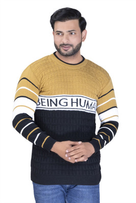 jksaini Colorblock Round Neck Casual Men Multicolor Sweater