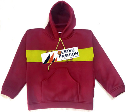 Bestforu Fashion Full Sleeve Color Block Boys Sweatshirt