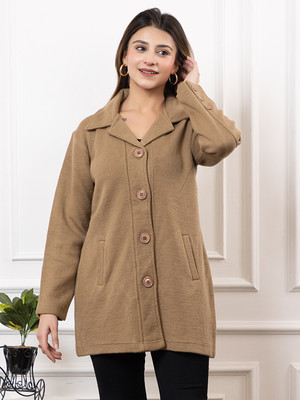 TWENTY ME Self Design Casual Women Beige Sweater