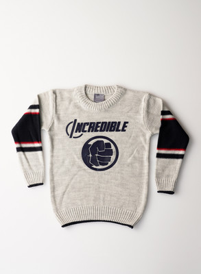 Guapo Striped Round Neck Casual Boys Multicolor Sweater