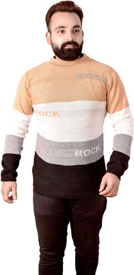 AYUB FASHION Colorblock Round Neck Casual Men Reversible Multicolor Sweater