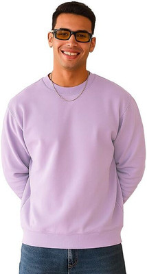 MAYANKHUB Solid Round Neck Casual Men Black Sweater