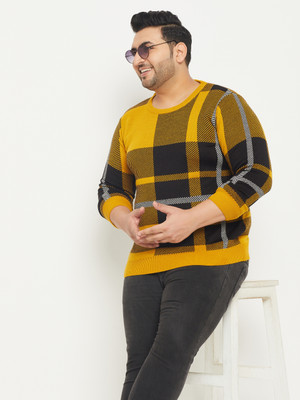 Club York Colorblock Round Neck Casual Men Multicolor Sweater