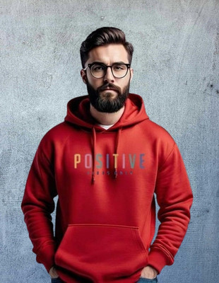 DAPPERS THREADS Printed Round Neck Casual Men Red Sweater