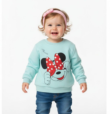 Mahi Fashion Printed Round Neck Casual Baby Boys & Baby Girls Blue Sweater