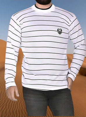 Sahuone Printed Hooded Neck Casual Men White Sweater