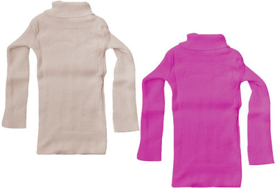 MTI Fashiions Solid High Neck Casual Baby Boys & Baby Girls Multicolor Sweater