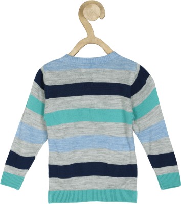 Allen Solly Woven Round Neck Casual Boys Multicolor Sweater