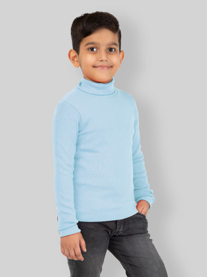 YHA Solid Round Neck Casual Boys Multicolor Sweater
