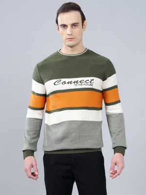 CANTABIL Striped Round Neck Casual Men Multicolor Sweater