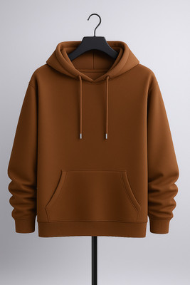 Ashkart Solid Hooded Neck Casual Men Blue Sweater