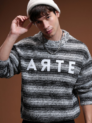 HIGHLANDER Self Design Round Neck Casual Men Multicolor Sweater