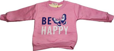 BestChoice Baby Boys & Baby Girls Typography Cotton Blend T Shirt(Pink, Pack of 1)